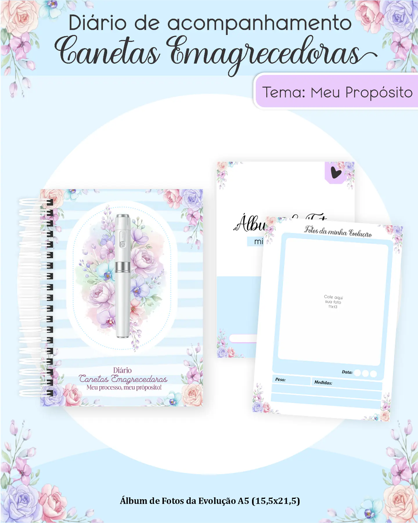 Diário de Acompanhamento Canetas Emagrecedoras 3
