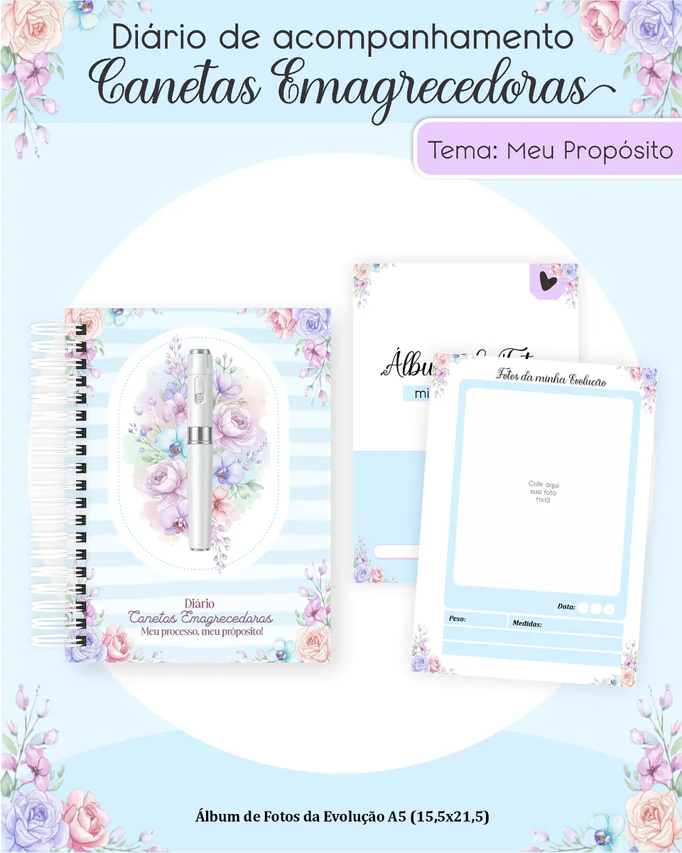 Diário de Acompanhamento Canetas Emagrecedoras 3