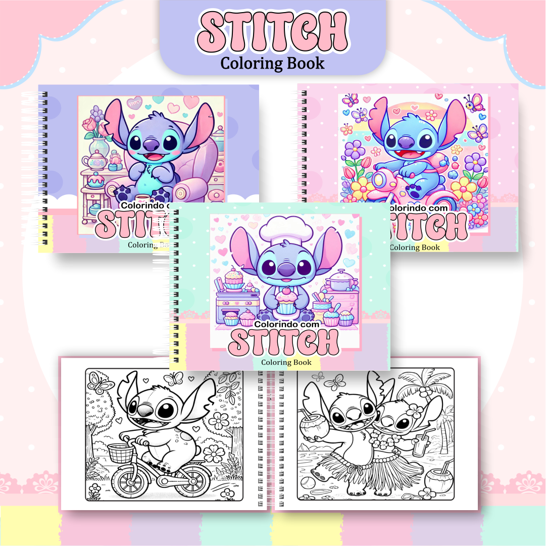 Pack Livros de Colorir 1 (30 Temas) - Encadernação 1