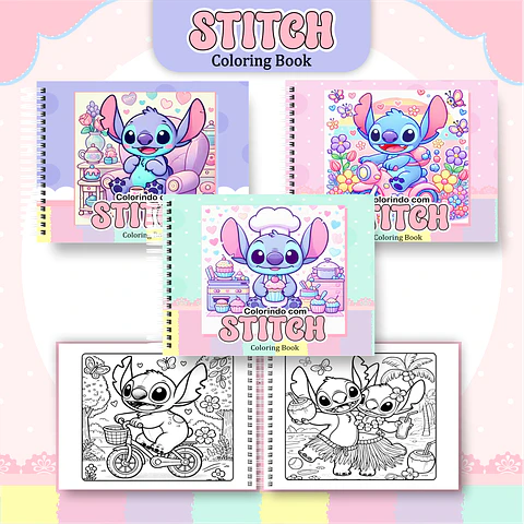 Pack Livros de Colorir 1 (30 Temas) - Encadernação