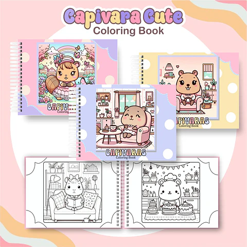Pack Livros de Colorir 1 (30 Temas) - Encadernação