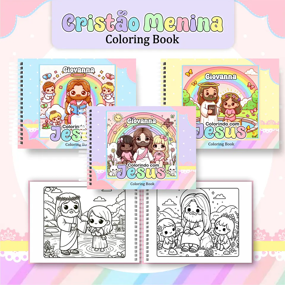 Pack Livros de Colorir 1 (30 Temas) - Encadernação 4