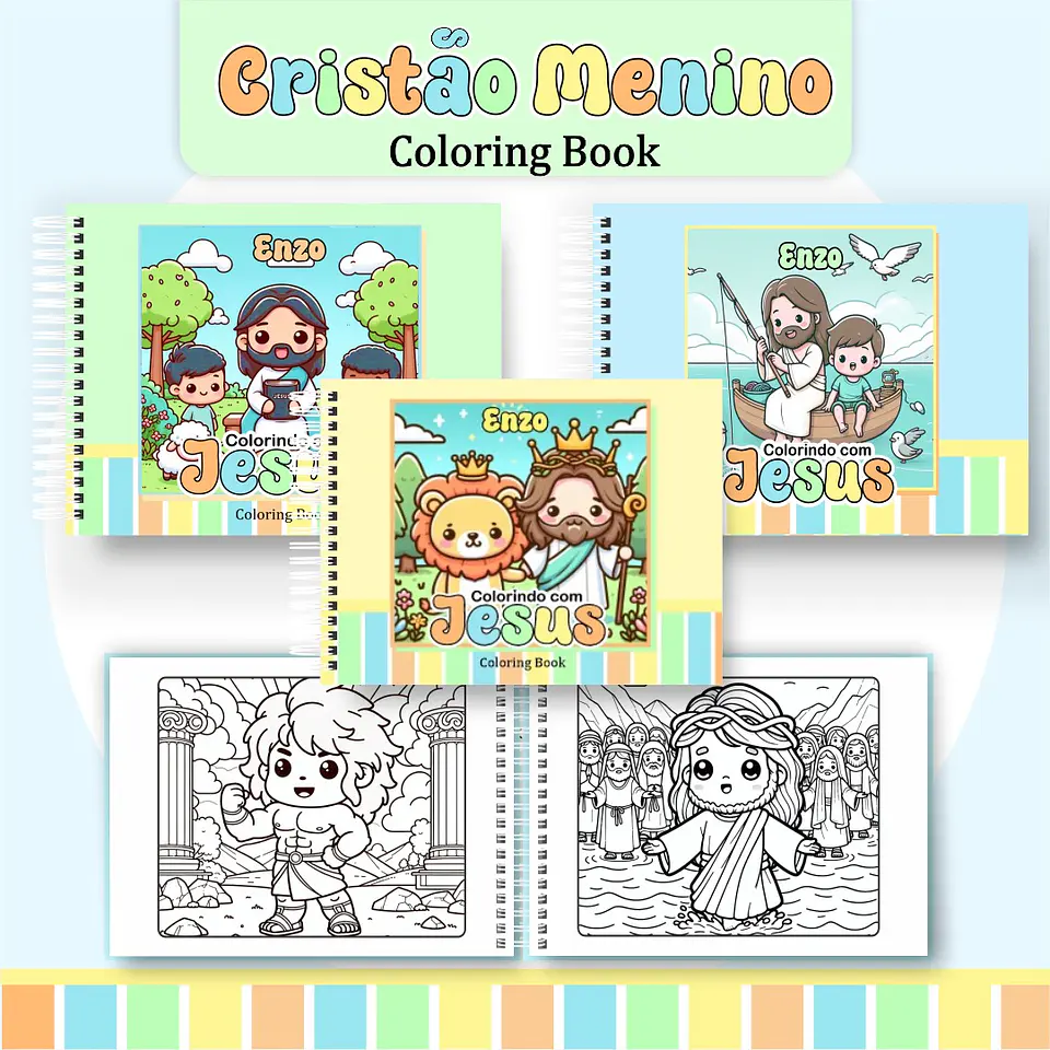 Pack Livros de Colorir 1 (30 Temas) - Encadernação 5