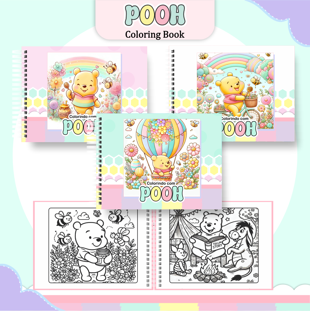 Pack Livros de Colorir 1 (30 Temas) - Encadernação 7