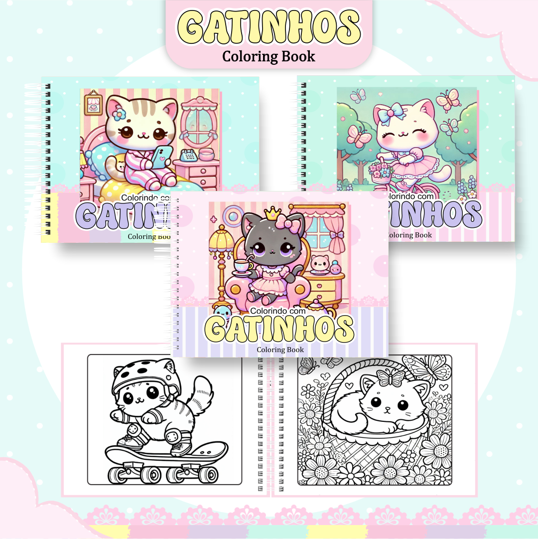 Pack Livros de Colorir 1 (30 Temas) - Encadernação 15