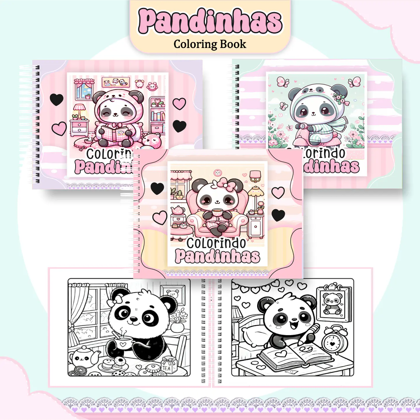 Pack Livros de Colorir 1 (30 Temas) - Encadernação 16