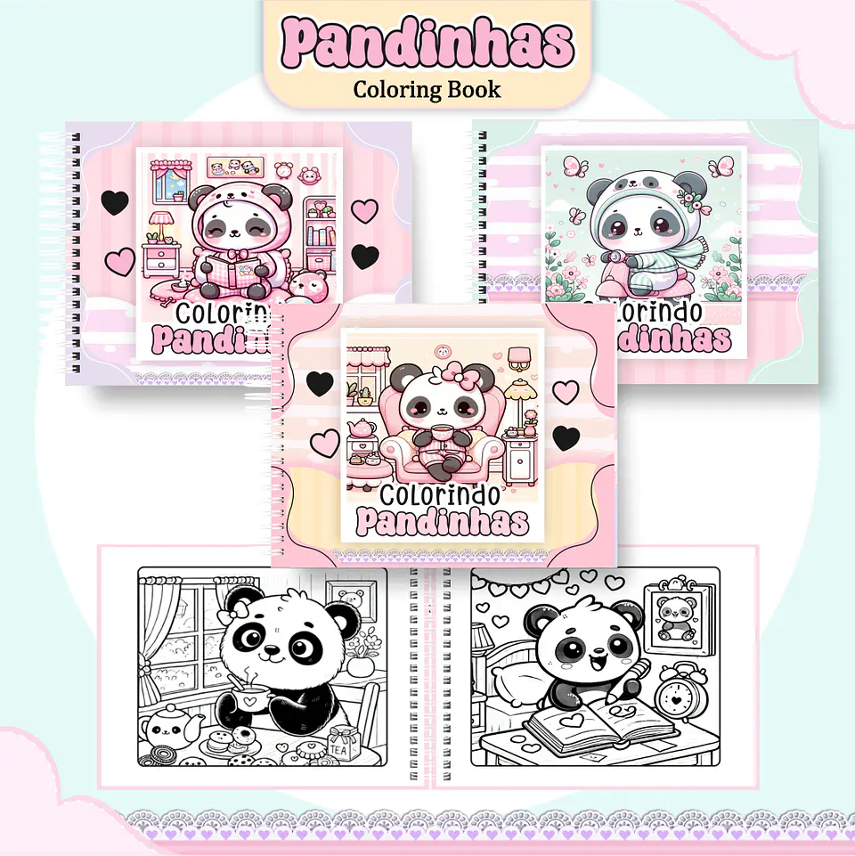 Pack Livros de Colorir 1 (30 Temas) - Encadernação 16