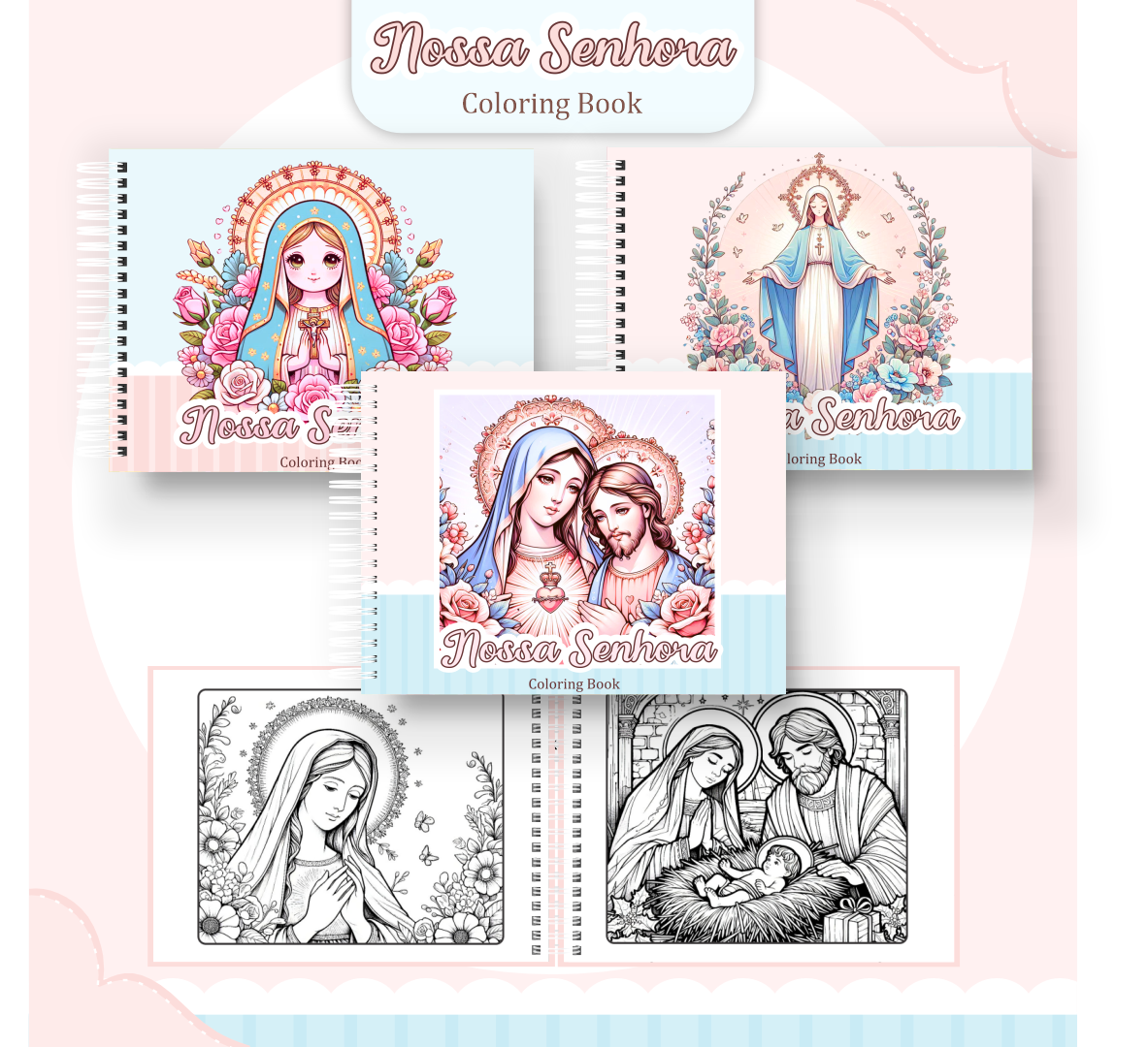 Pack Livros de Colorir 1 (30 Temas) - Encadernação 22