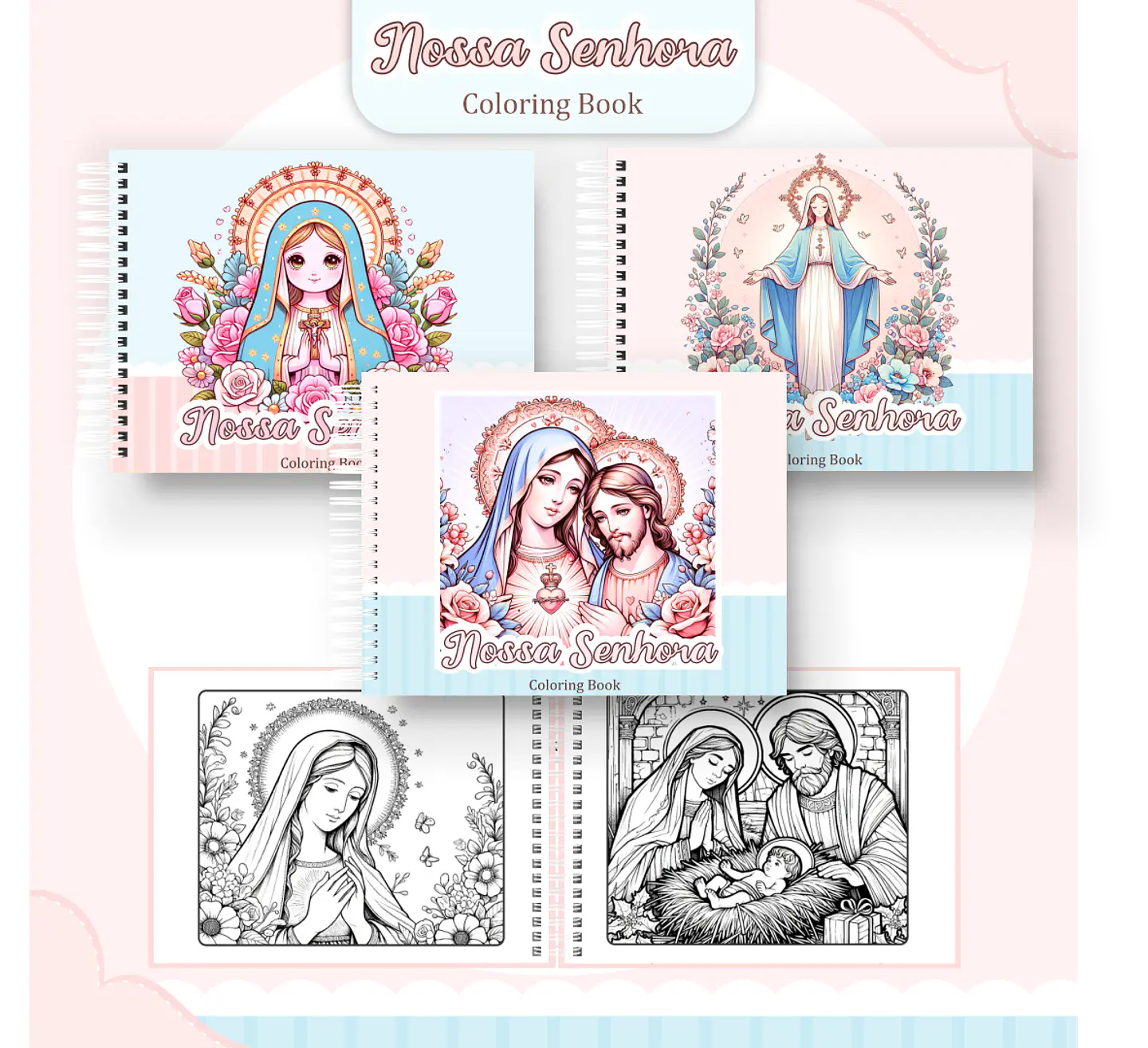Pack Livros de Colorir 1 (30 Temas) - Encadernação 22