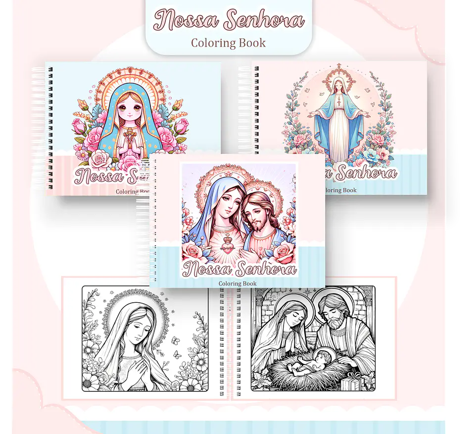 Pack Livros de Colorir 1 (30 Temas) - Encadernação 22