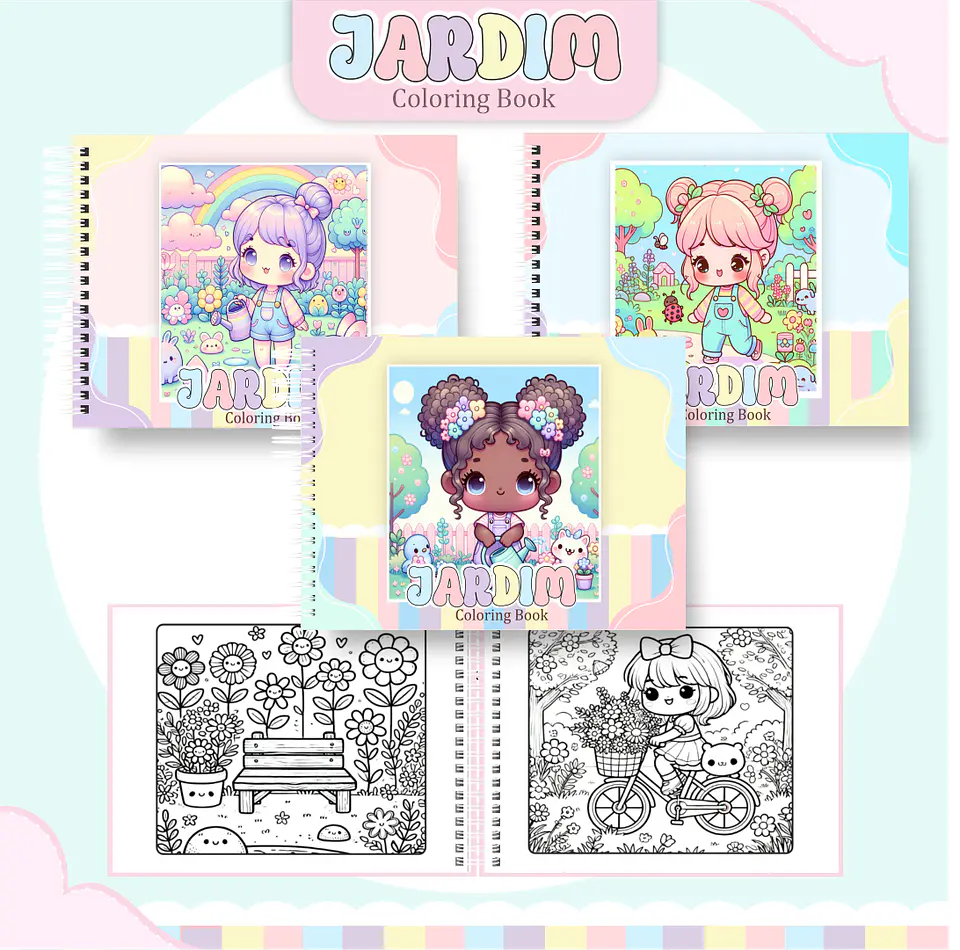 Pack Livros de Colorir 1 (30 Temas) - Encadernação 24