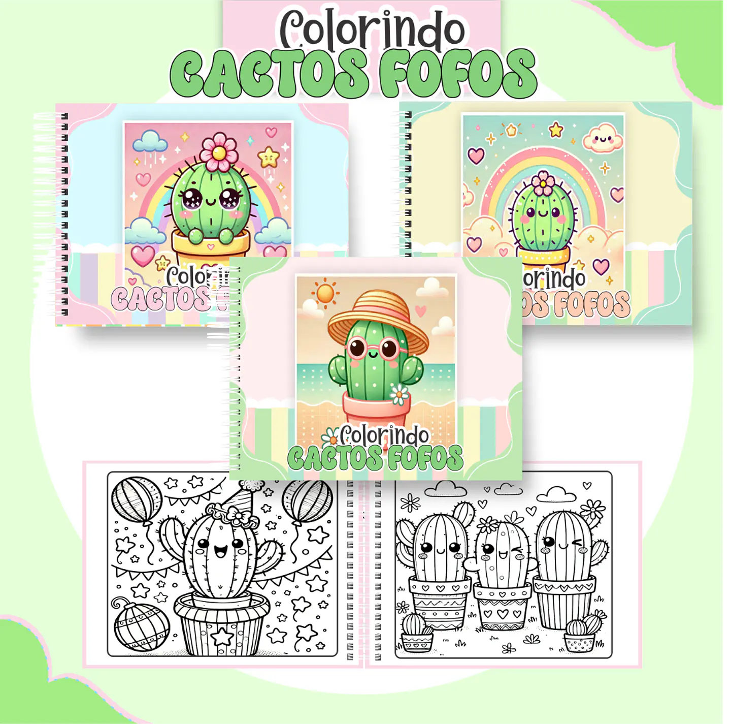 Pack Livros de Colorir 1 (30 Temas) - Encadernação 26