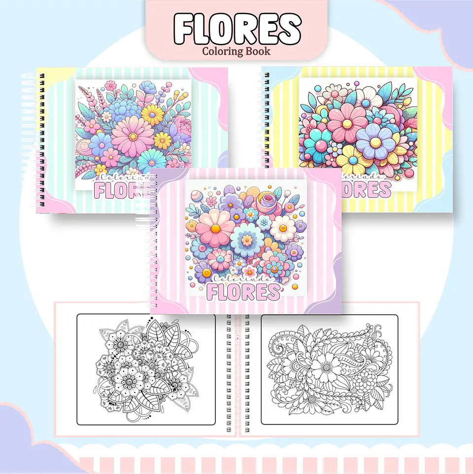Pack Livros de Colorir 1 (30 Temas) - Encadernação 28