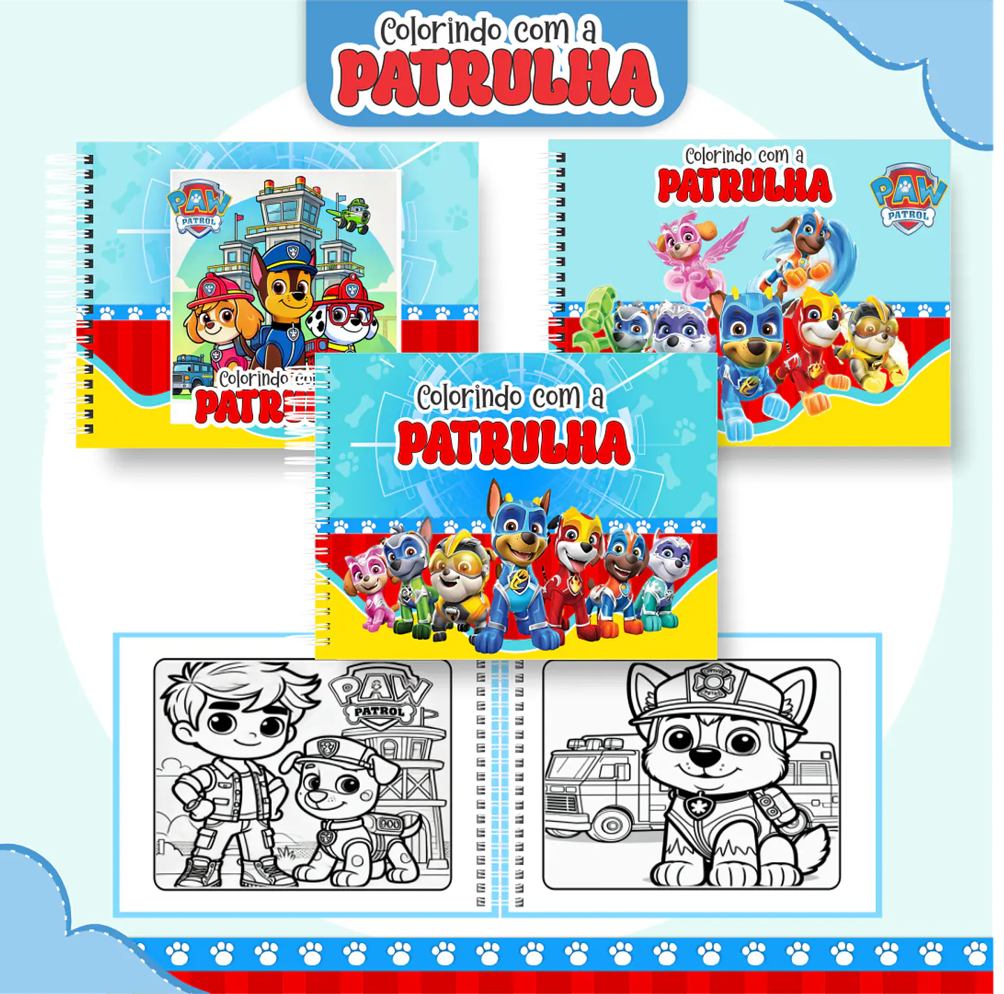 Pack Livros de Colorir 1 (30 Temas) - Encadernação 29