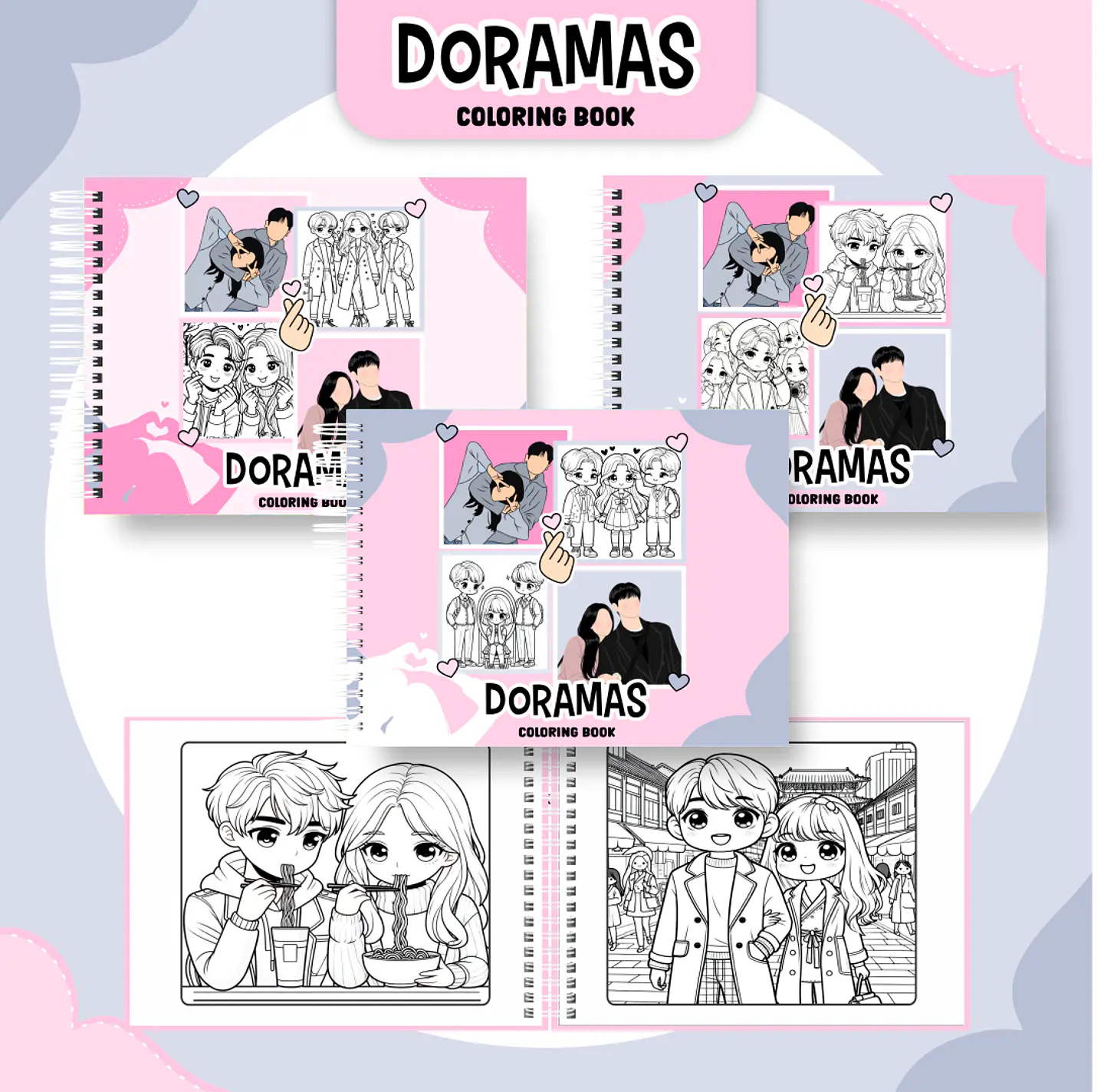 Pack Livros de Colorir 1 (30 Temas) - Encadernação 30