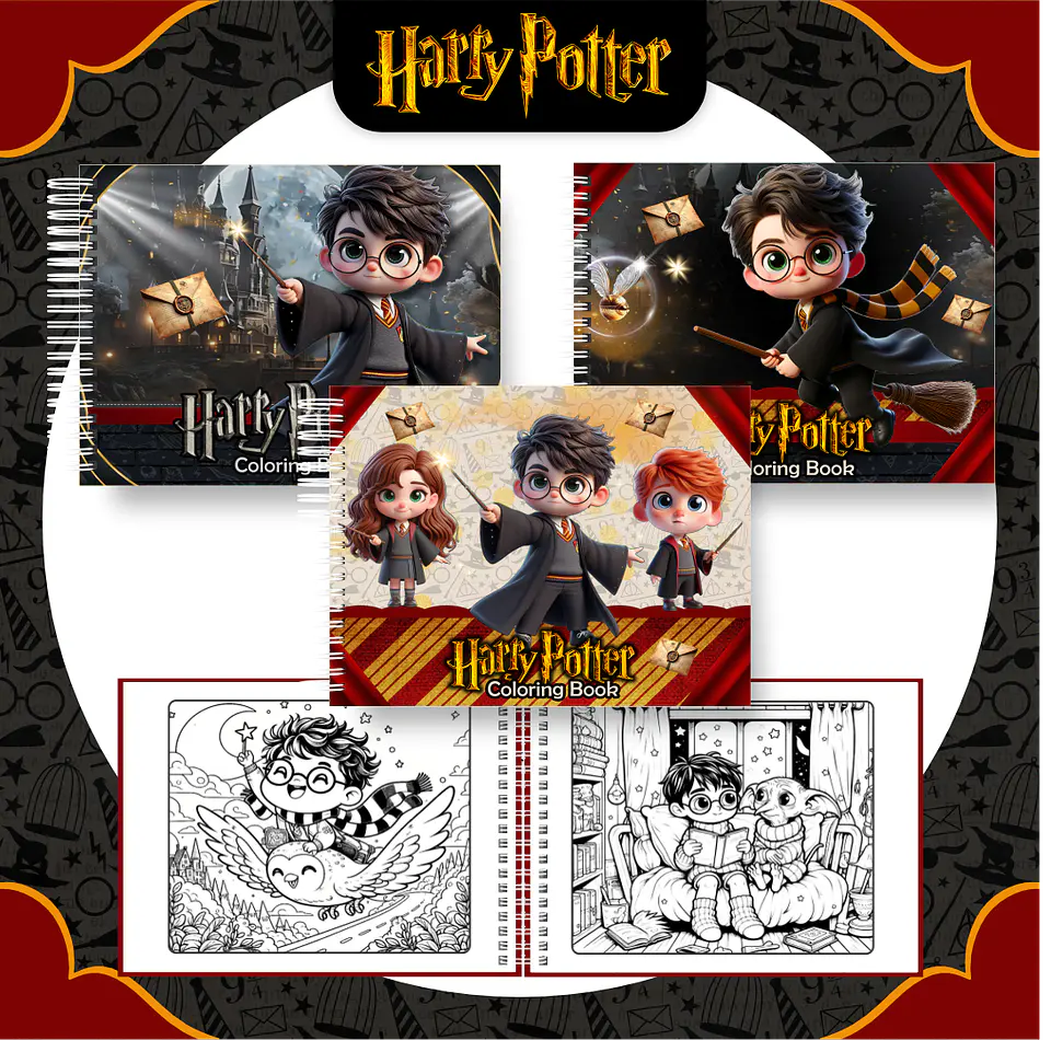 Pack Livros de Colorir 2 (30 Temas) - Encadernação 1