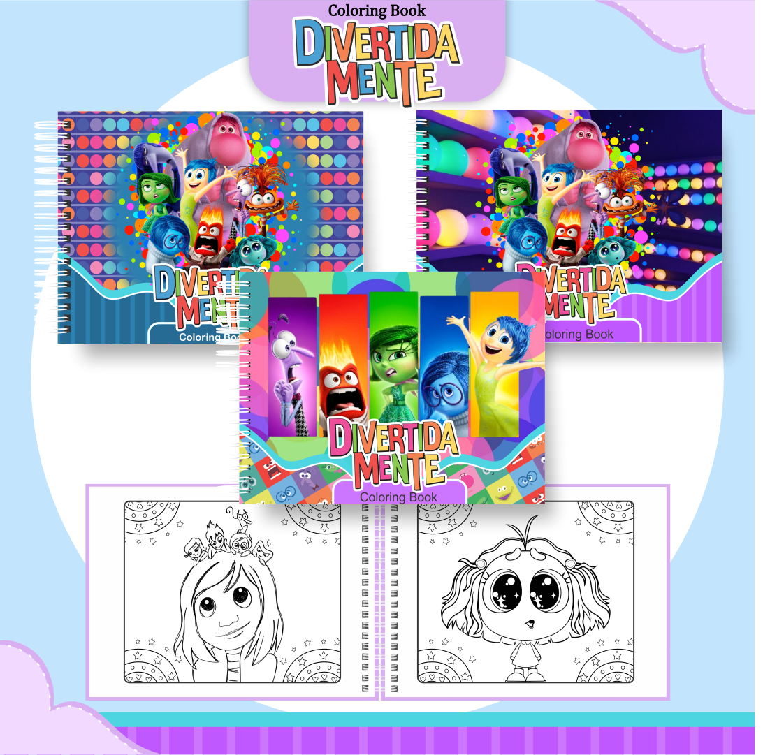 Pack Livros de Colorir 2 (30 Temas) - Encadernação 6
