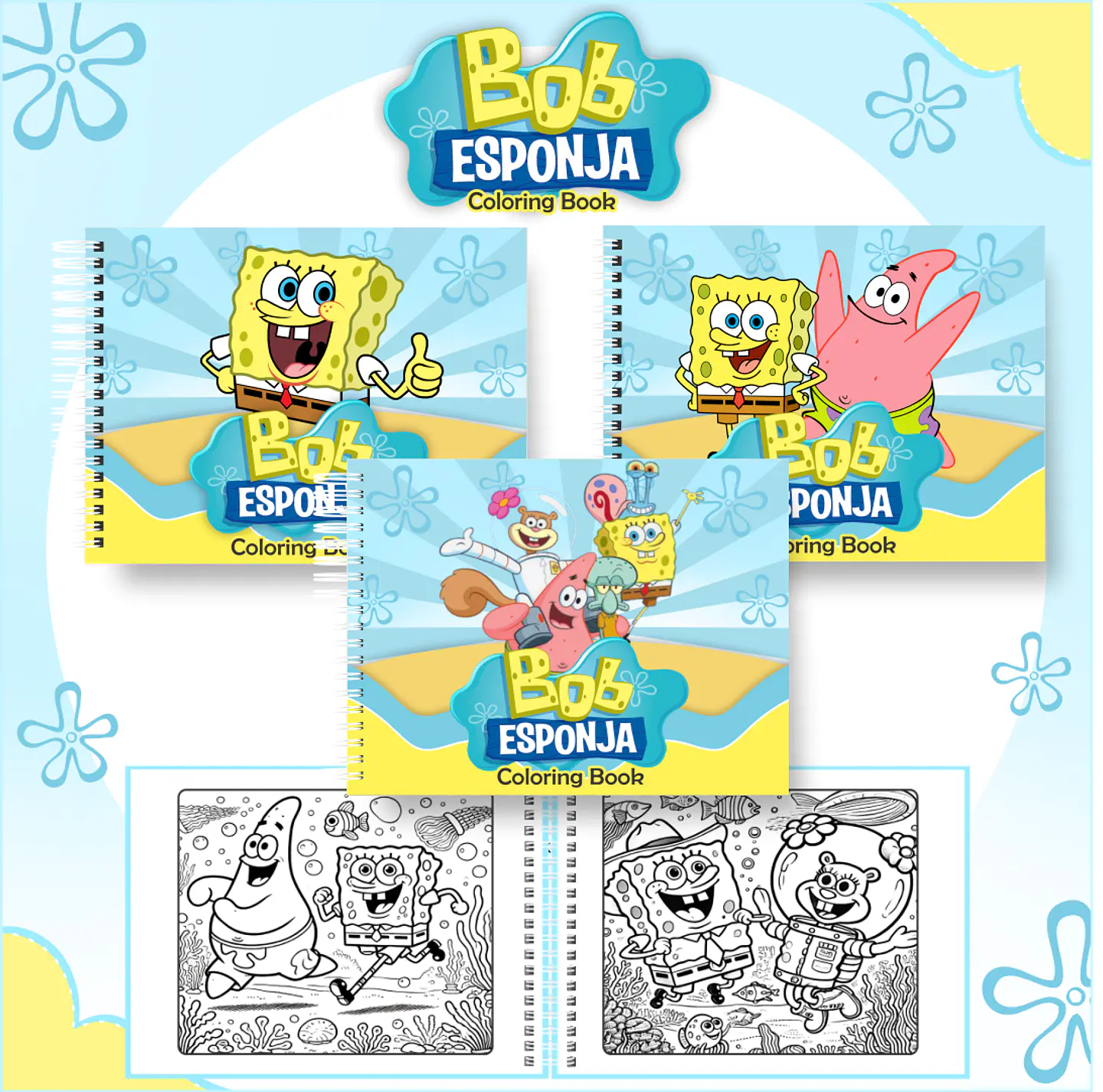 Pack Livros de Colorir 2 (30 Temas) - Encadernação 7