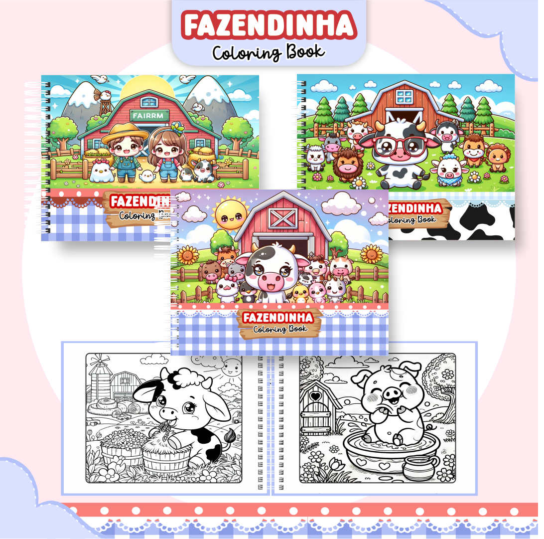 Pack Livros de Colorir 2 (30 Temas) - Encadernação 8