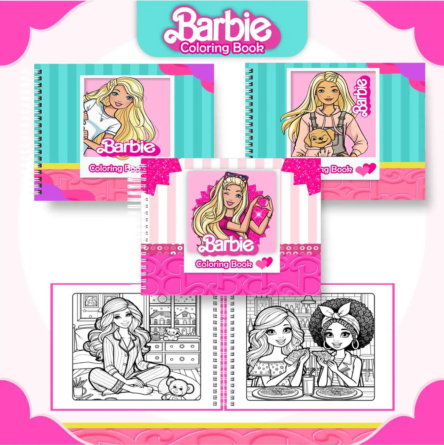Pack Livros de Colorir 2 (30 Temas) - Encadernação 13