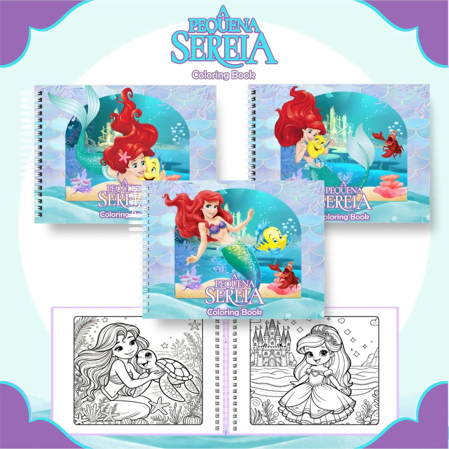 Pack Livros de Colorir 2 (30 Temas) - Encadernação 15
