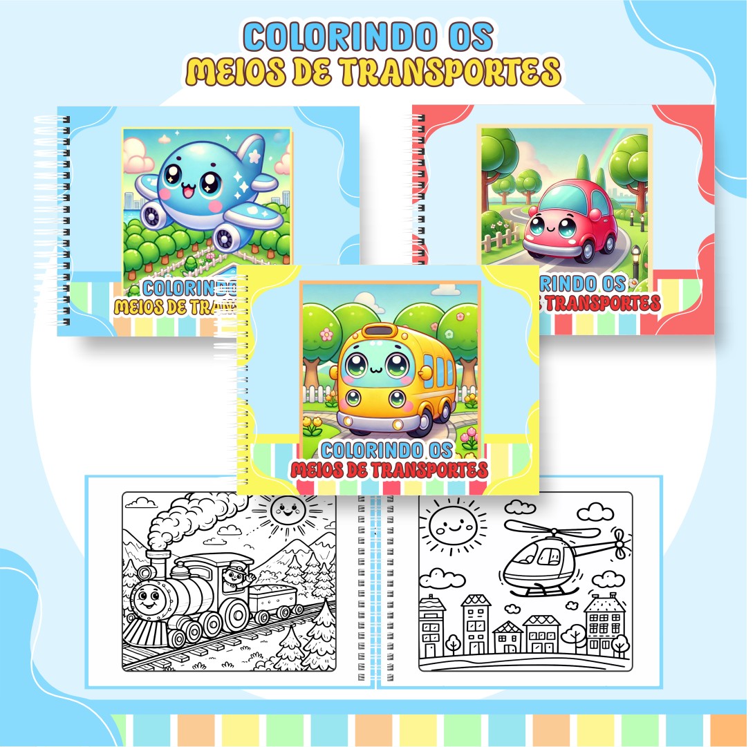 Pack Livros de Colorir 2 (30 Temas) - Encadernação 23