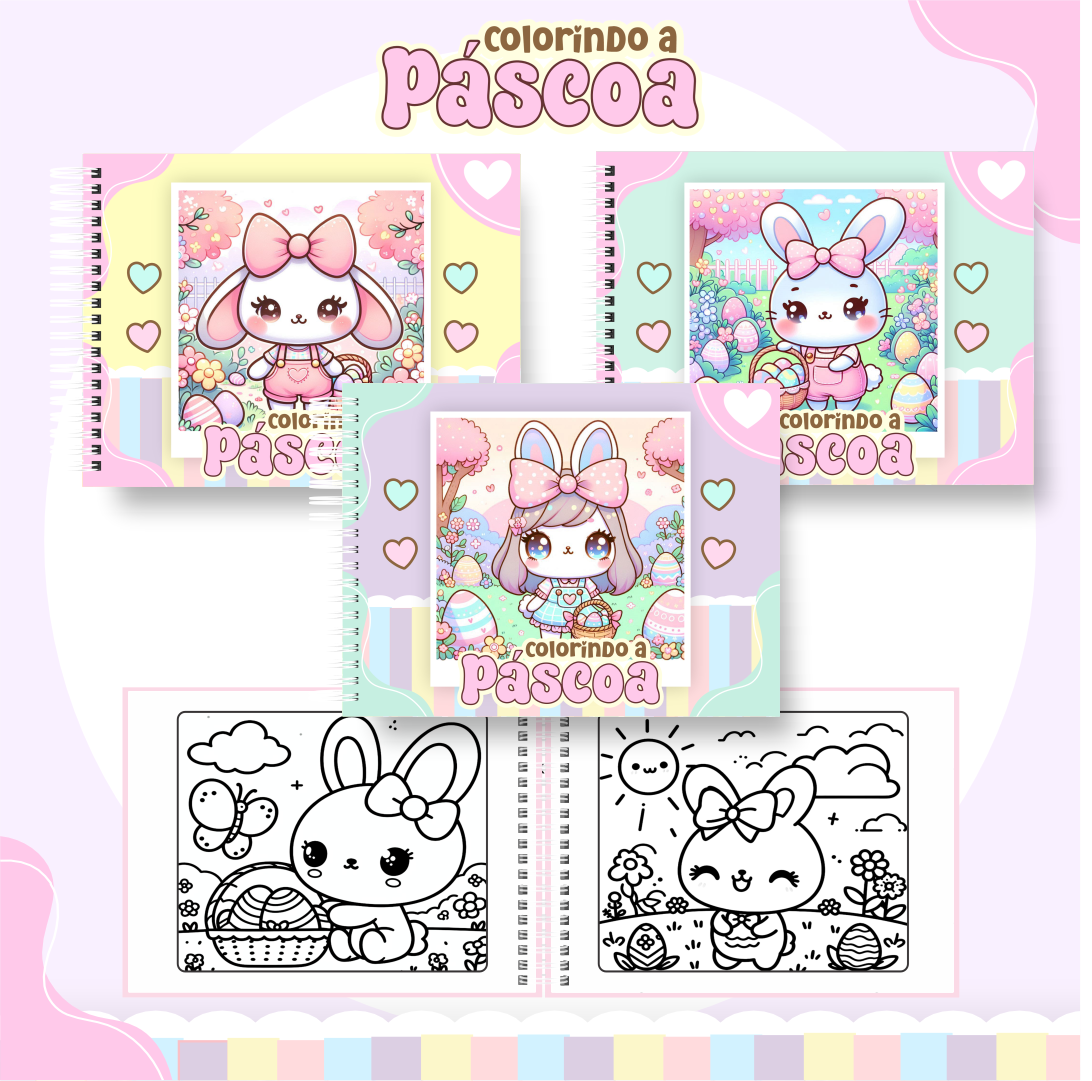 Pack Livros de Colorir 2 (30 Temas) - Encadernação 24