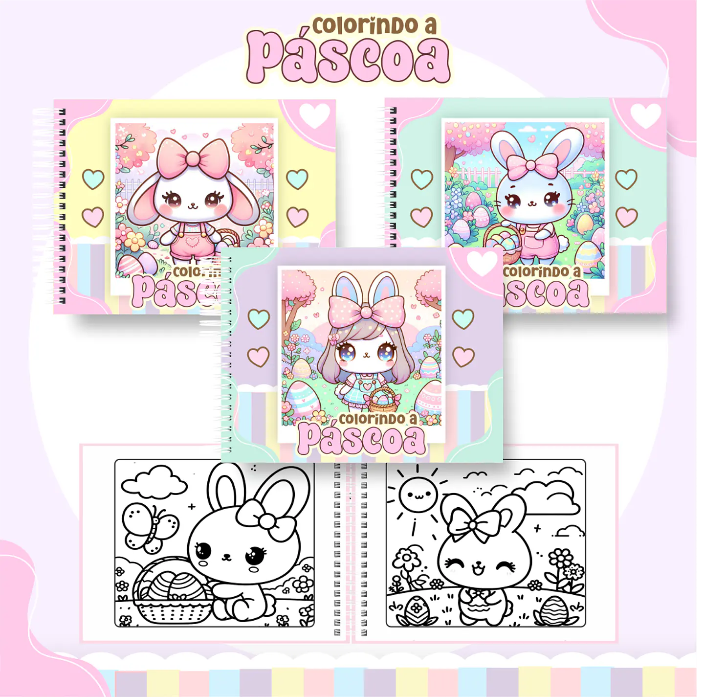 Pack Livros de Colorir 2 (30 Temas) - Encadernação 24