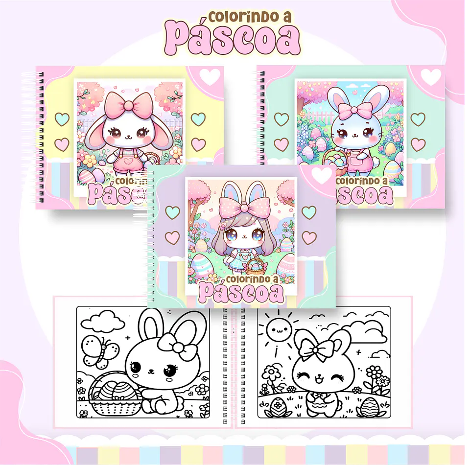 Pack Livros de Colorir 2 (30 Temas) - Encadernação 24