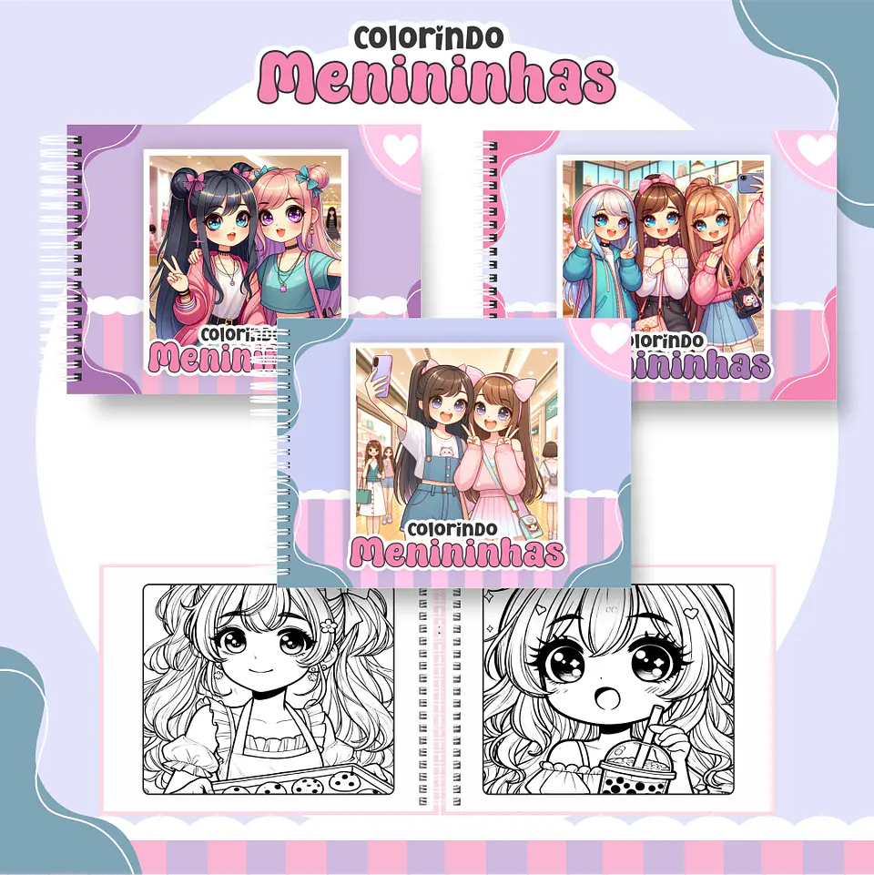 Pack Livros de Colorir 2 (30 Temas) - Encadernação 28