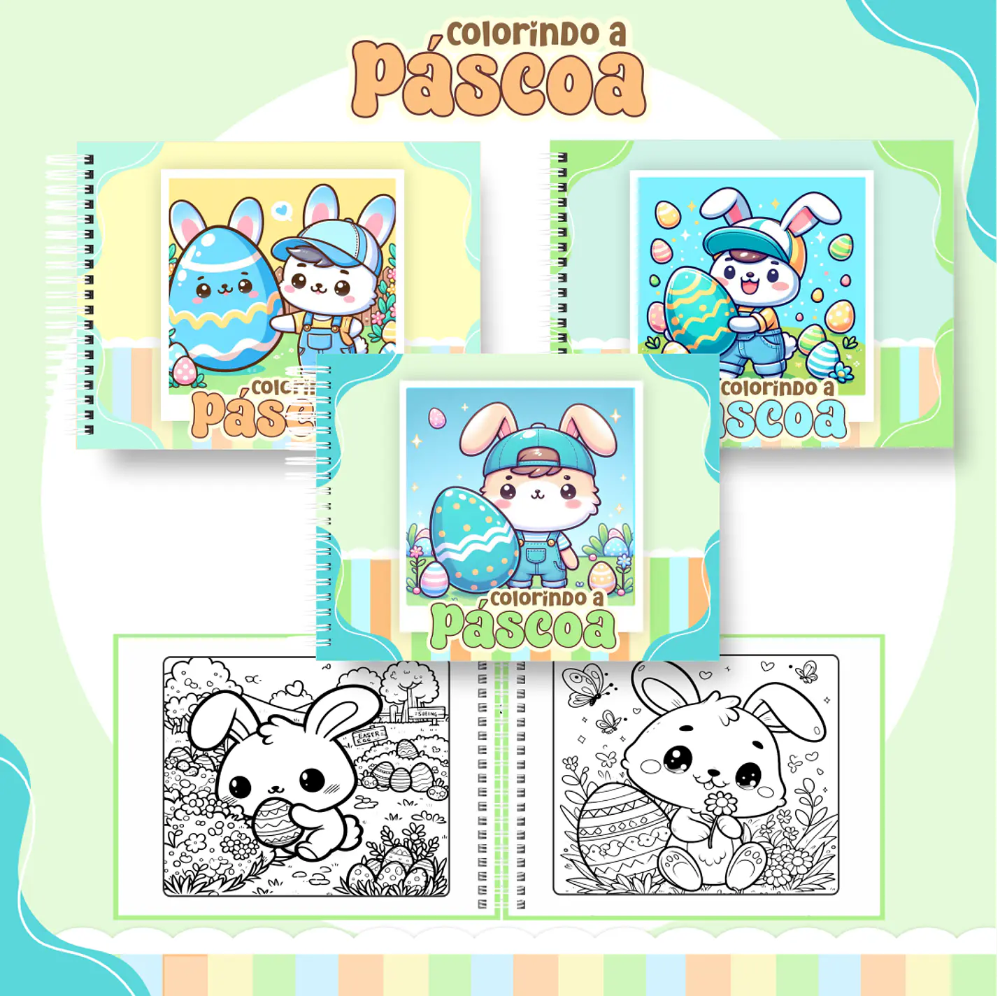 Pack Livros de Colorir 2 (30 Temas) - Encadernação 29