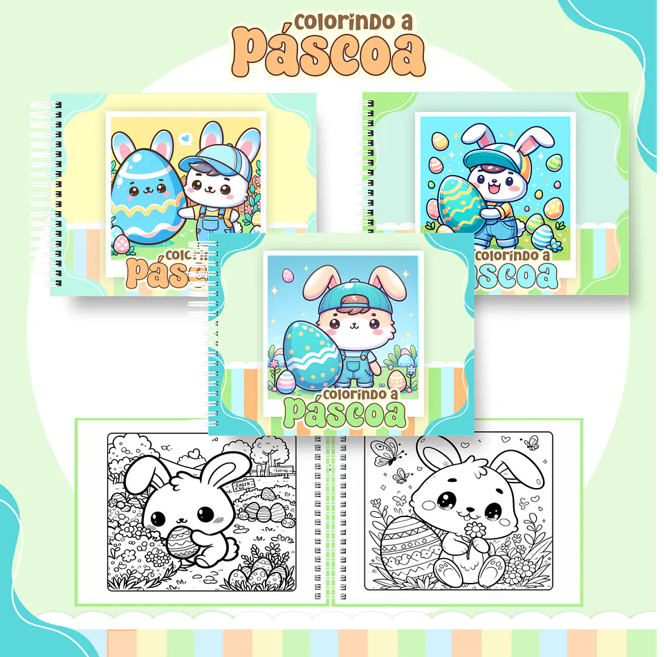 Pack Livros de Colorir 2 (30 Temas) - Encadernação 29