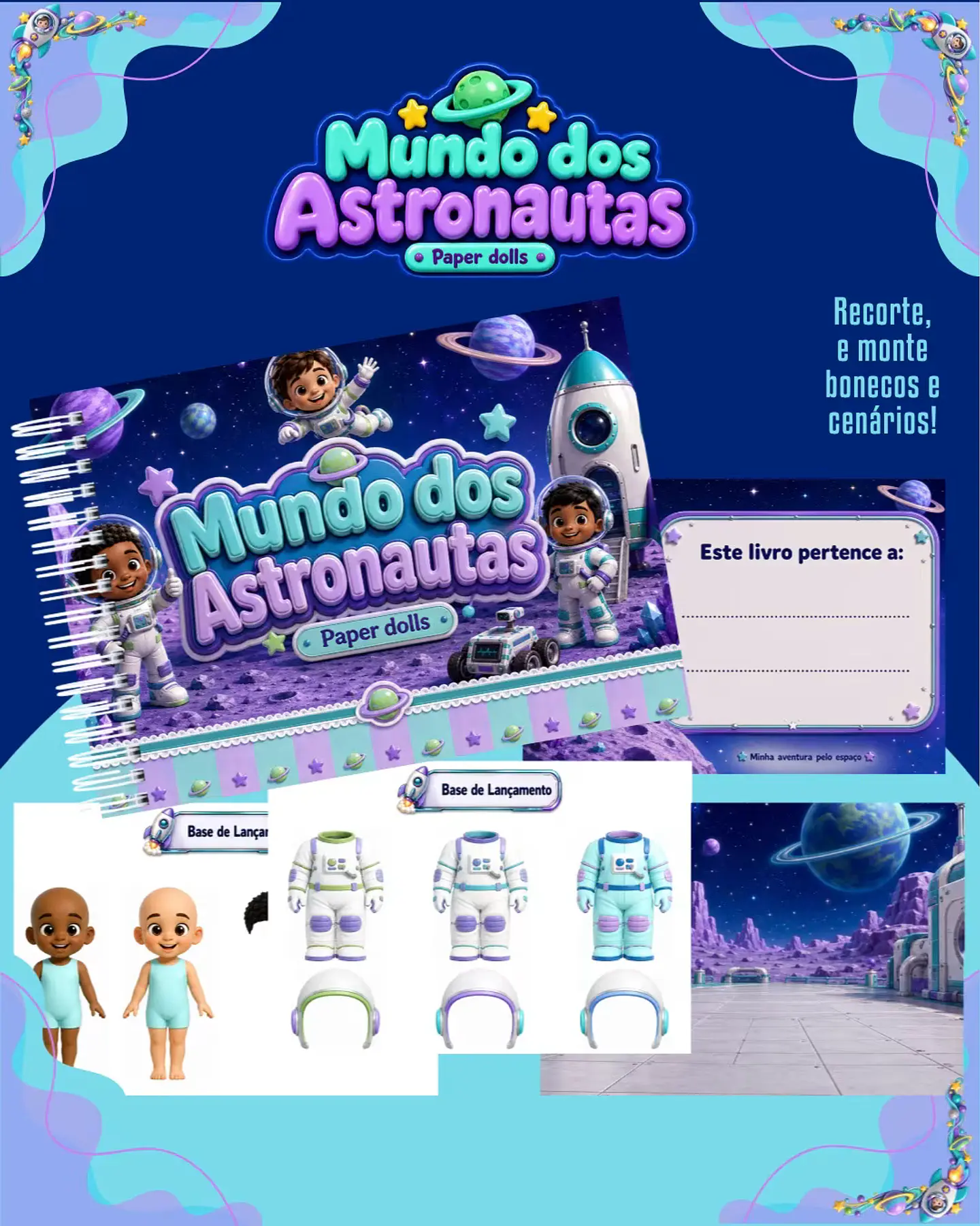 Combo Paper Dolls Colorido (30 Temas) 5