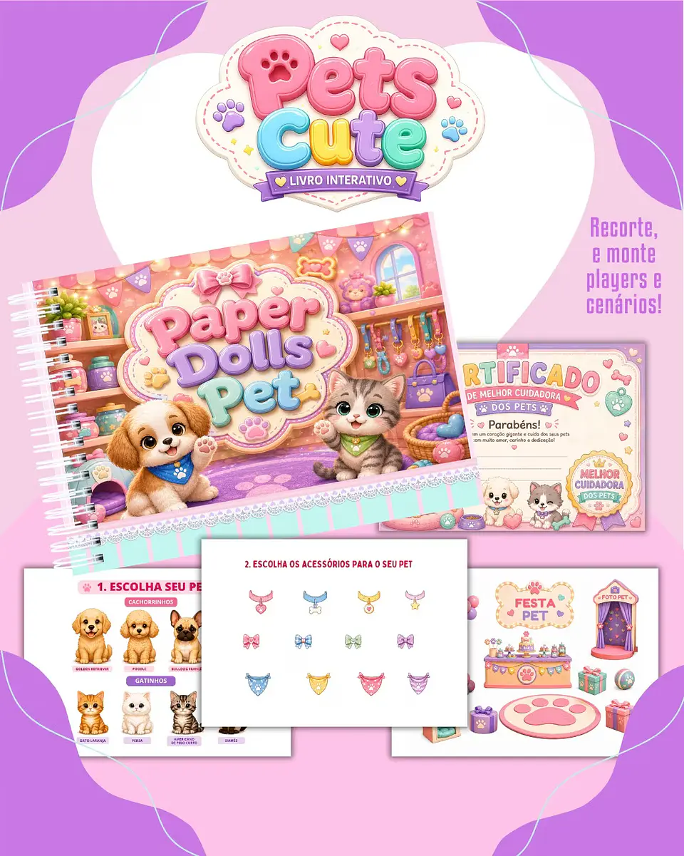 Combo Paper Dolls Colorido (30 Temas) 18