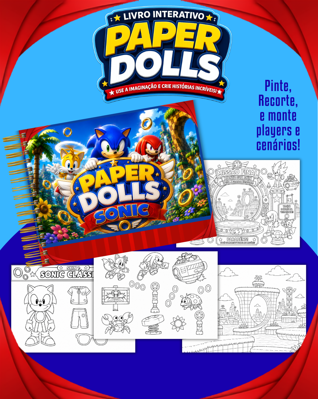 Combo Paper Dolls para Colorir (30 Temas) 4