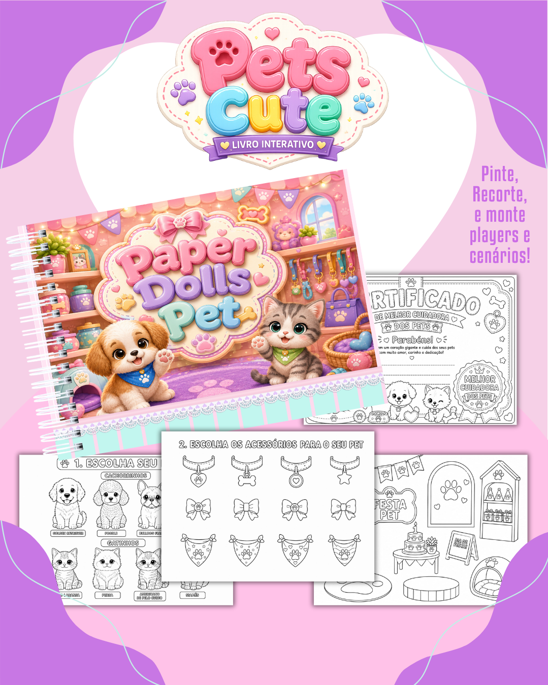 Combo Paper Dolls para Colorir (30 Temas) 18