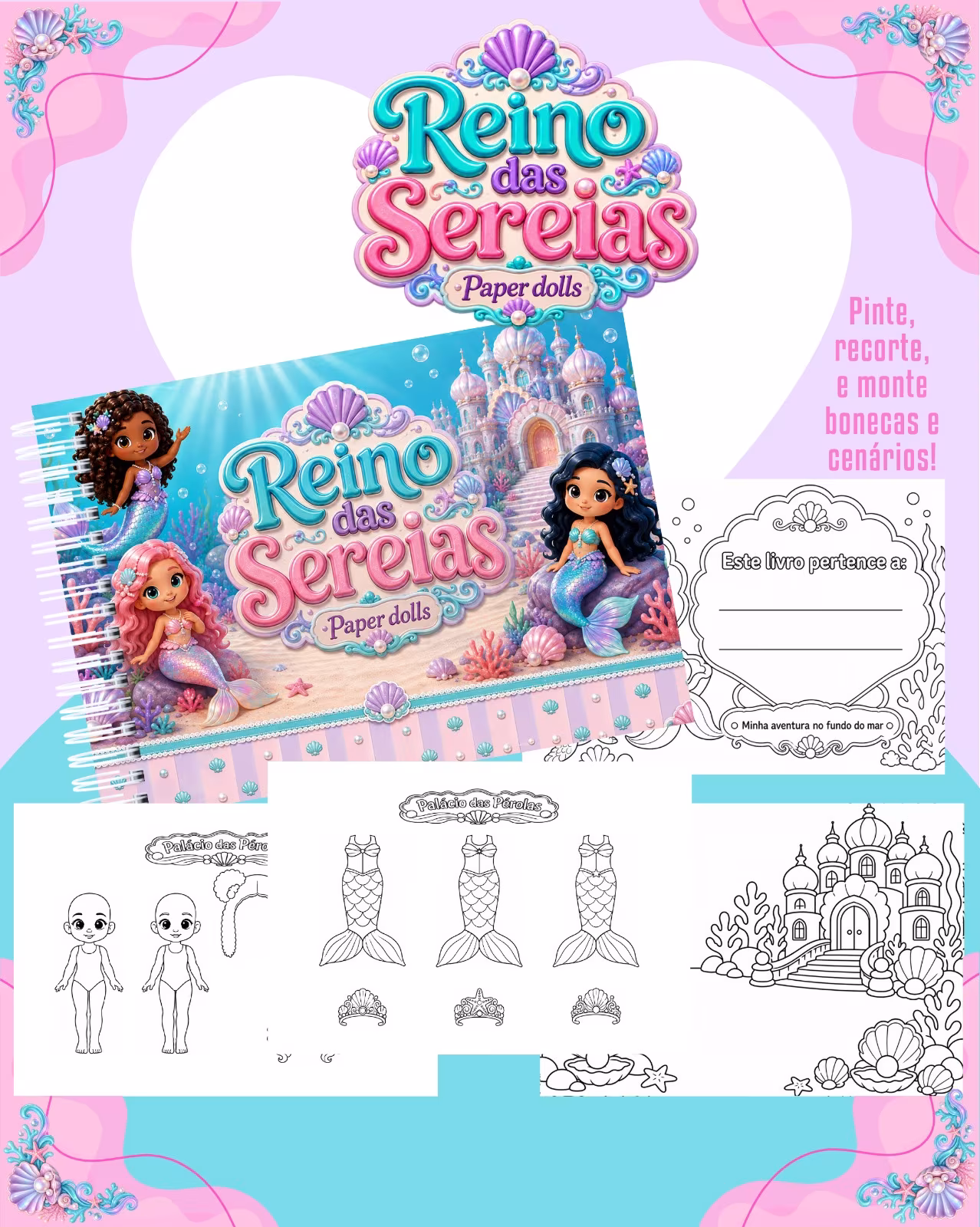 Combo Paper Dolls para Colorir (30 Temas) 20