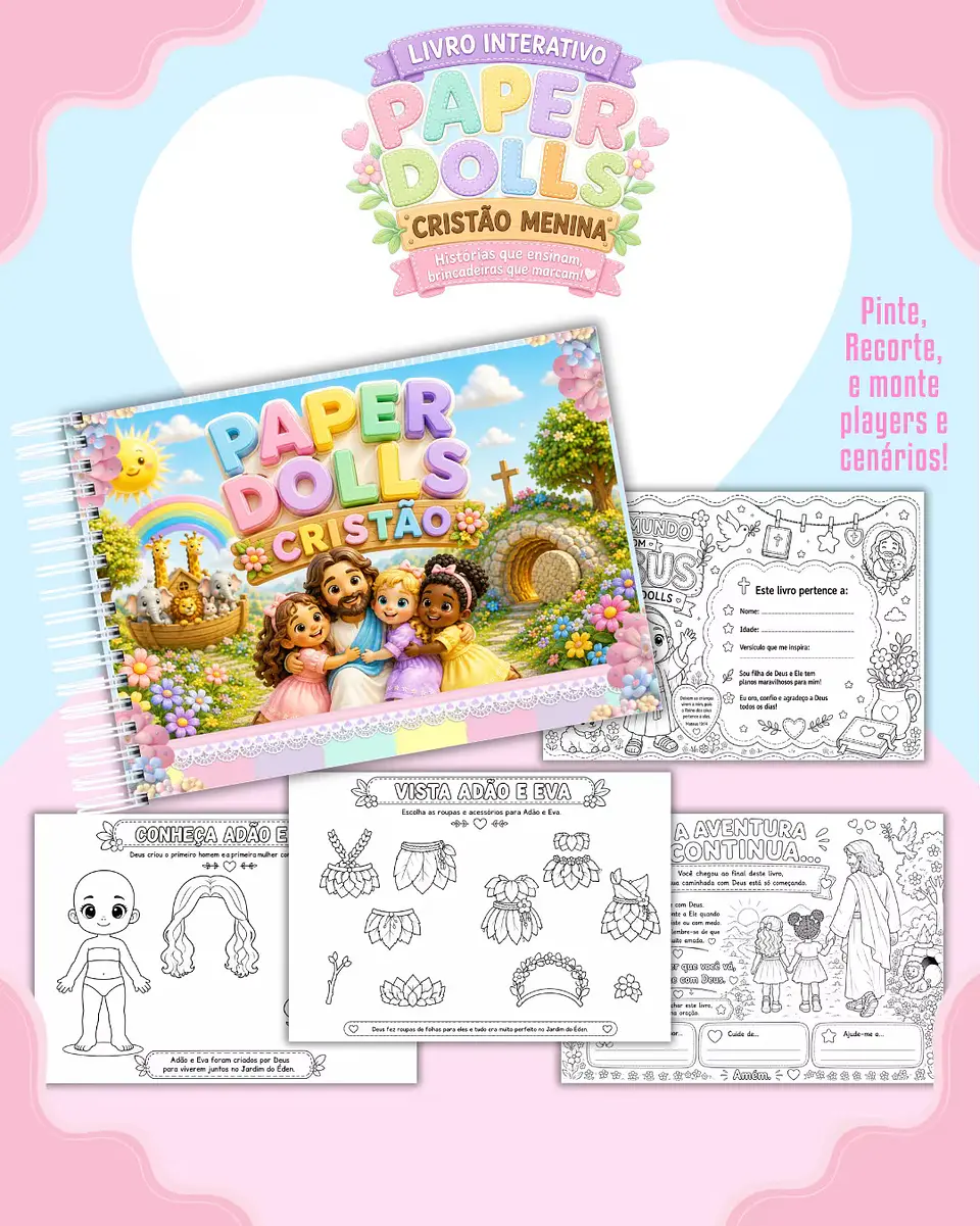 Combo Paper Dolls para Colorir (30 Temas) 29