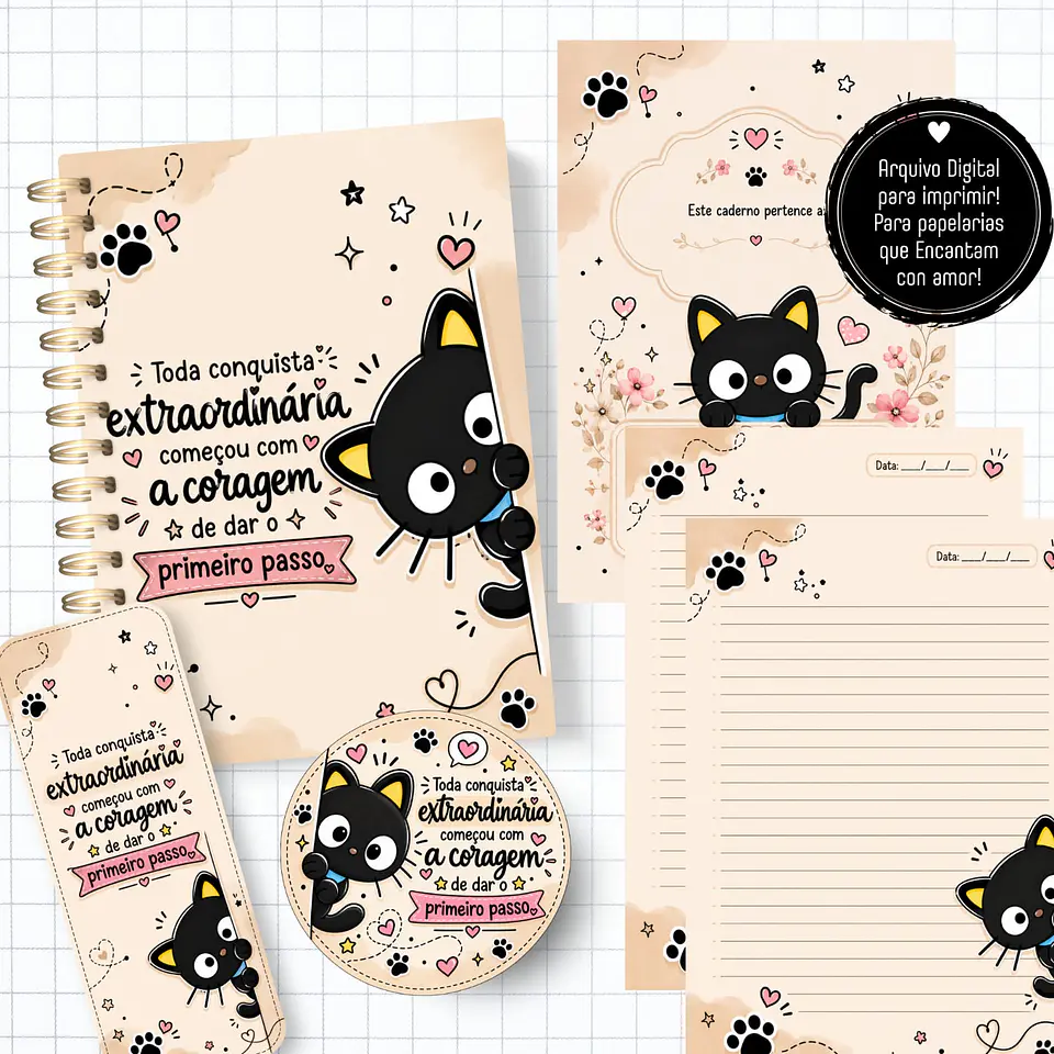 Chococat - Caderno e Bloquinho 1