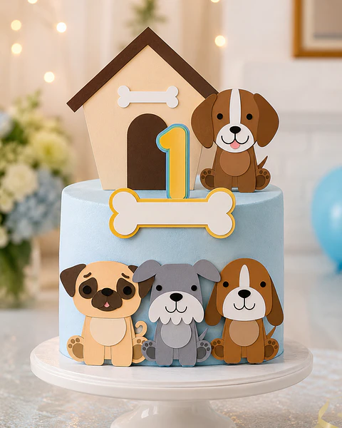 Topo de Bolo - Cachorrinho