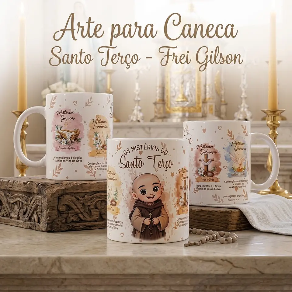 Frei Gilson | Santo Terço - Sublimação 1