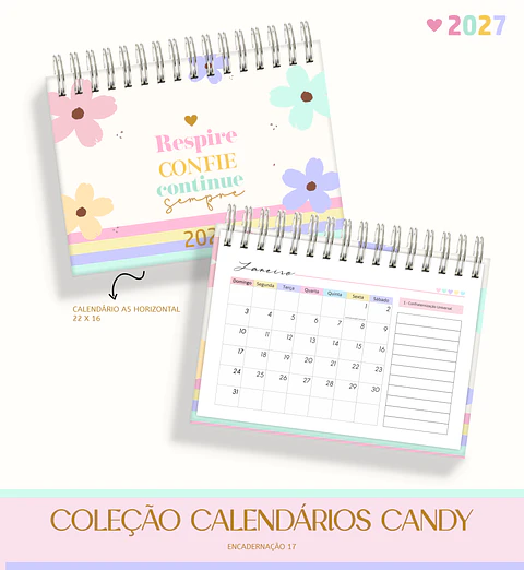 Pack de Calendários 2027 | Candy