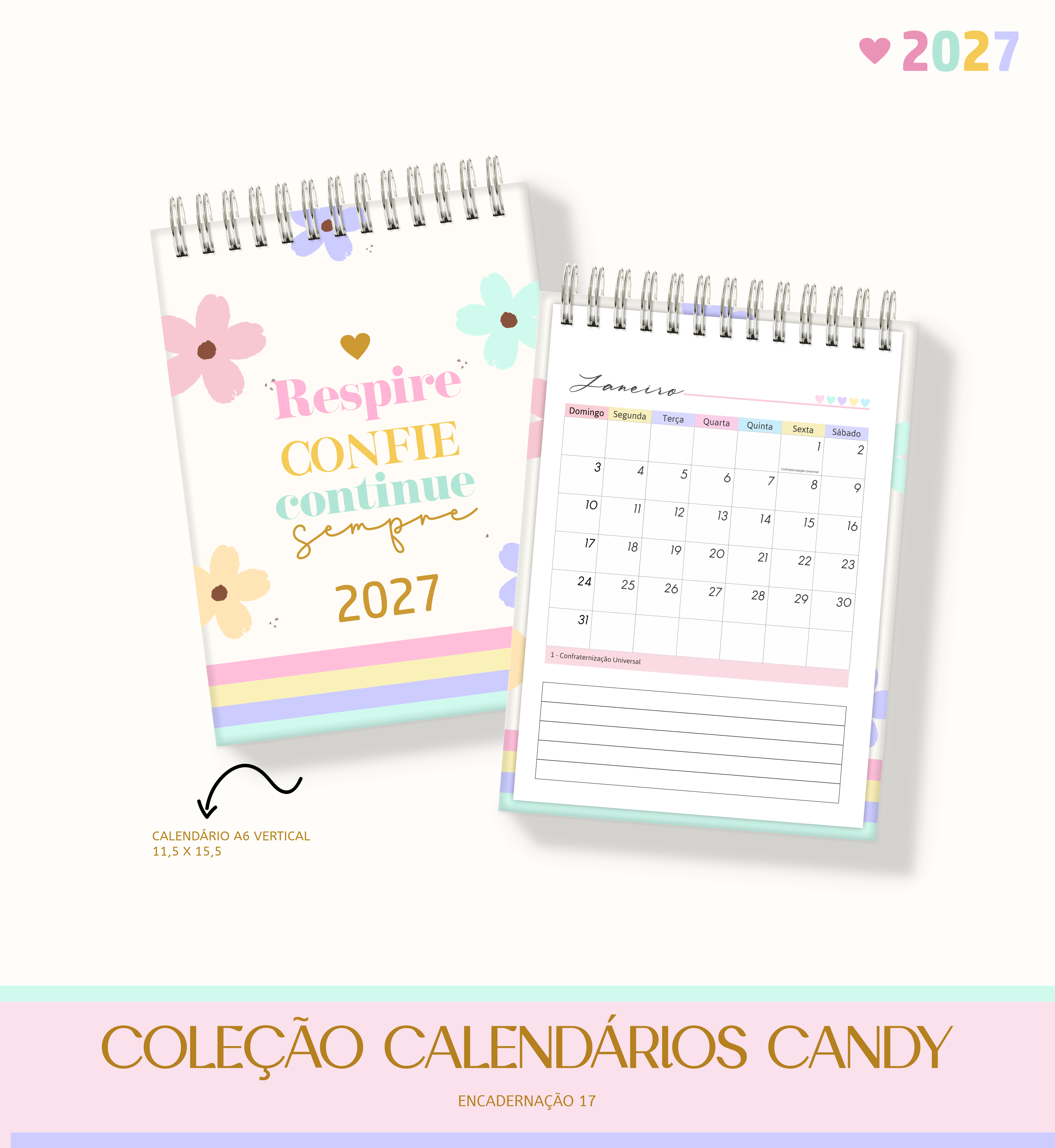 Pack de Calendários 2027 | Candy 2