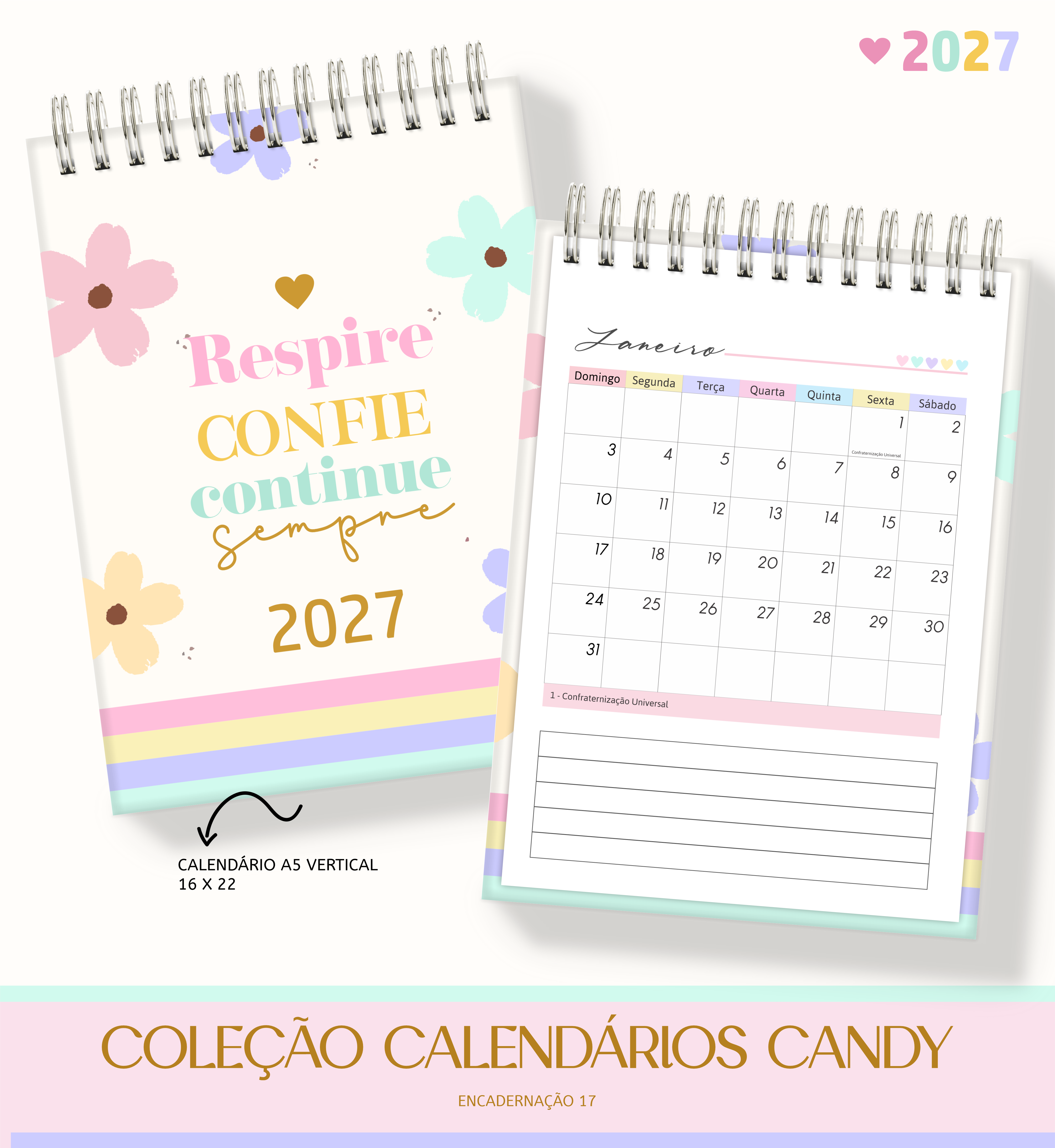 Pack de Calendários 2027 | Candy 3