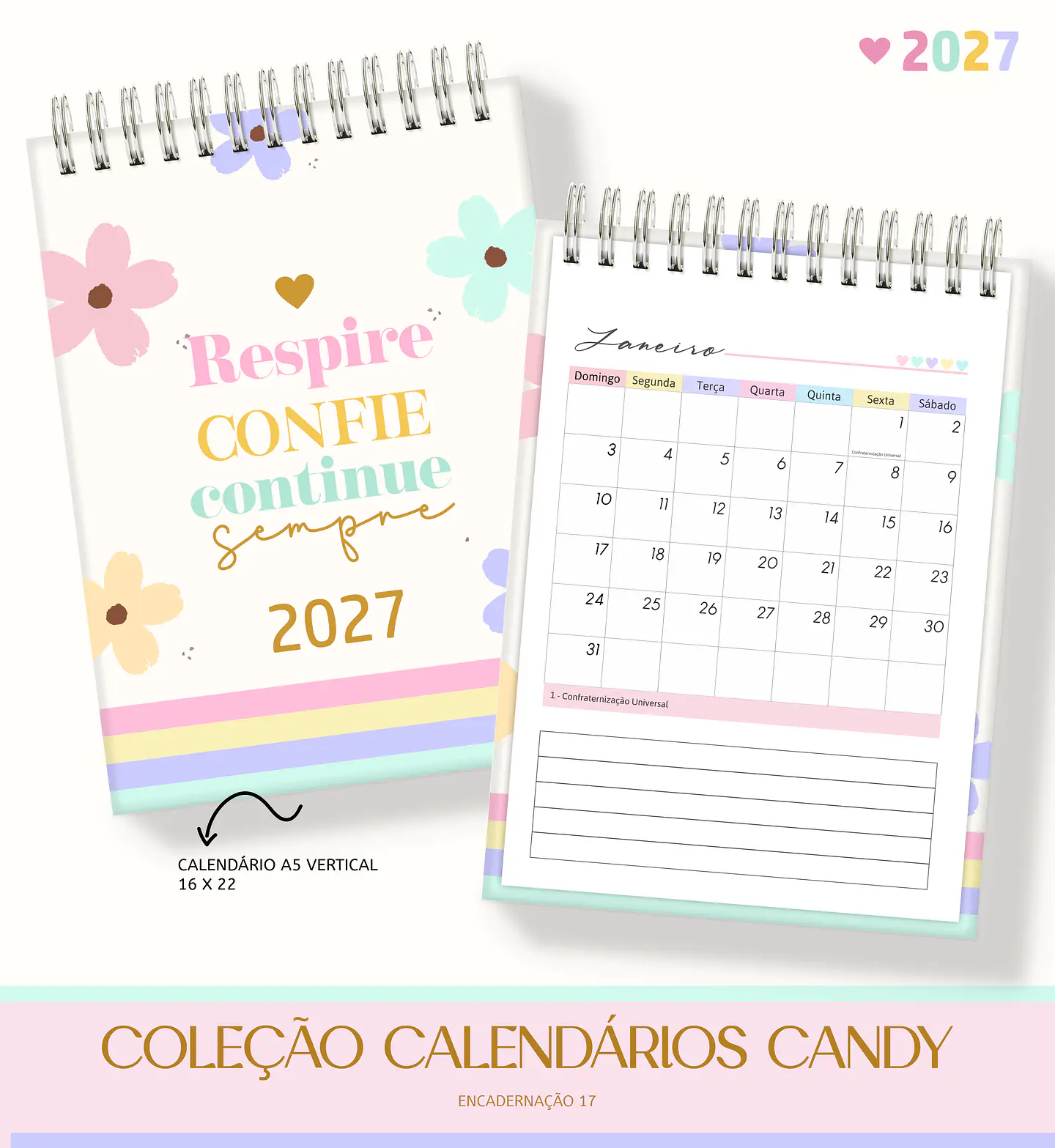 Pack de Calendários 2027 | Candy 3