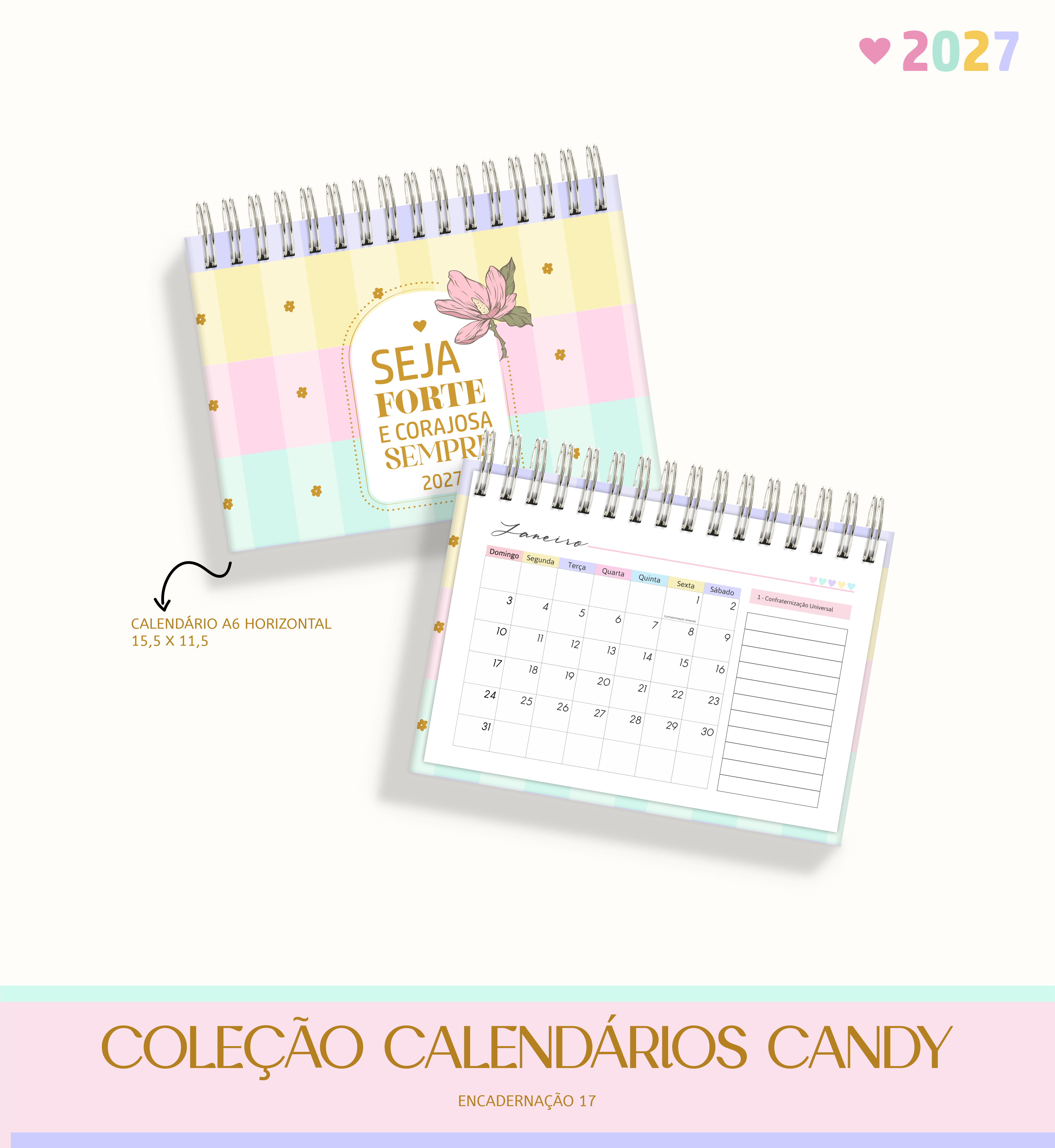 Pack de Calendários 2027 | Candy 8