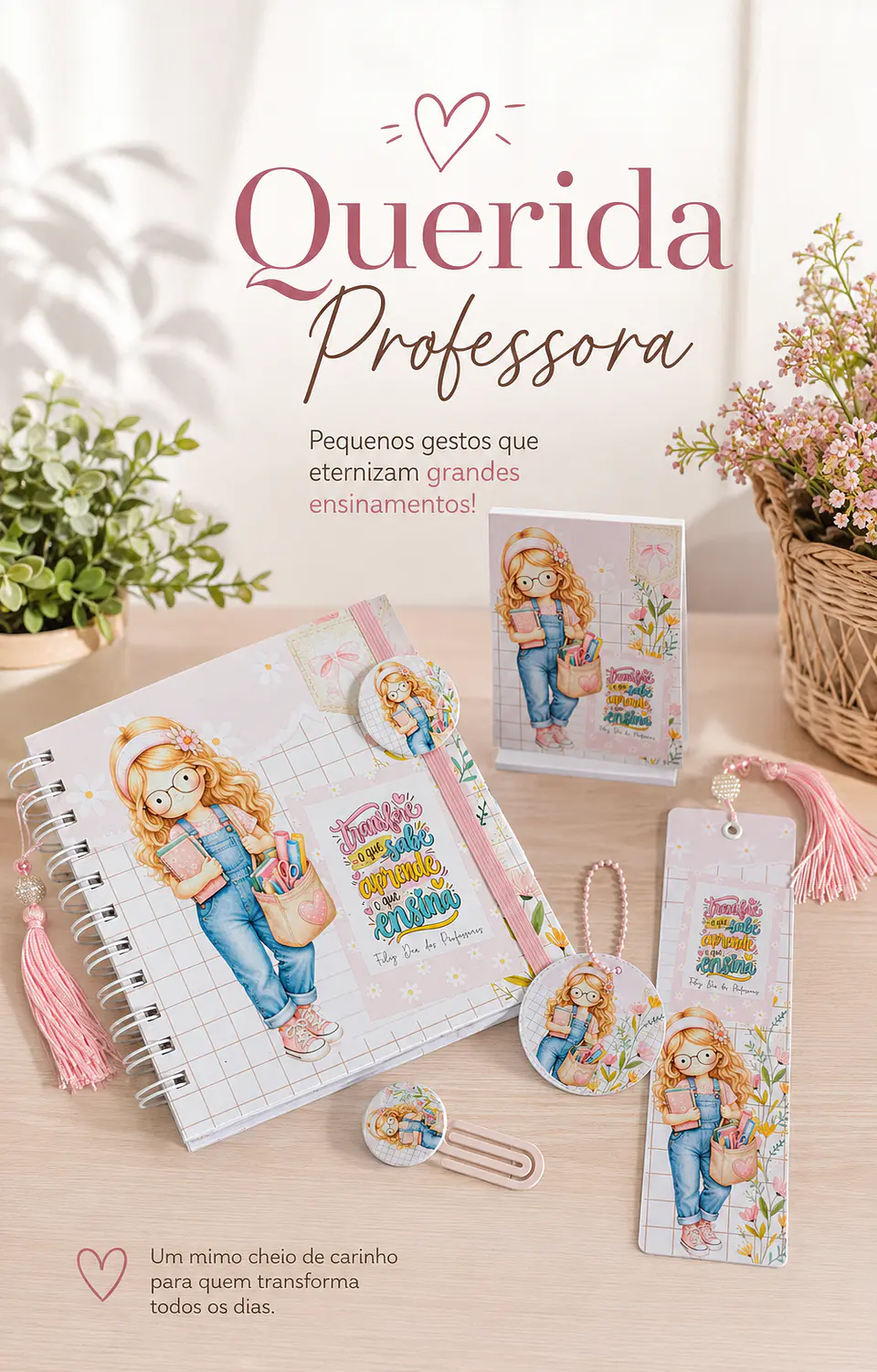 Caderno e Bloquinho - Dia dos Professores 1