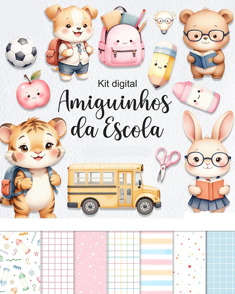 Amiguinhos da Escola - Kit Digital