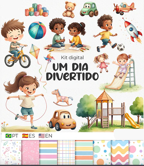 Um Dia DIvertido - Kit Digital