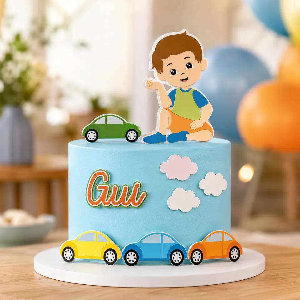 Topo de Bolo - Carro 1